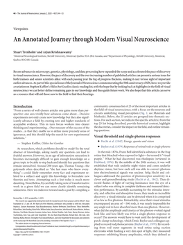 An Annotated Journey Through Modern Visual Neuroscience