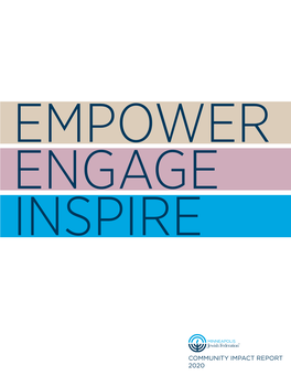 Community Impact Report 2020 Empower Engage Inspire Community Tzedakah