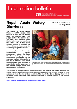 Acute Watery Diarrhoea (AWD) Across Nine Districts of Mid- and Far Western Nepal Has Affected Over 5,000 People and So Far Claimed Over 200 Lives