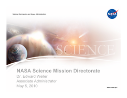 NASA Science Mission Directorate Dr