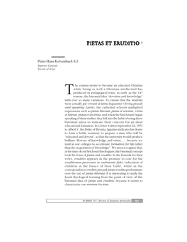 Pietas Et Eruditio As Et Eruditio