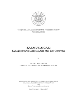 Kazakhstan's National Oil and Gas Company