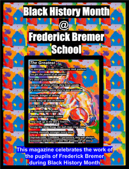 Black History Month Frederick Bremer School