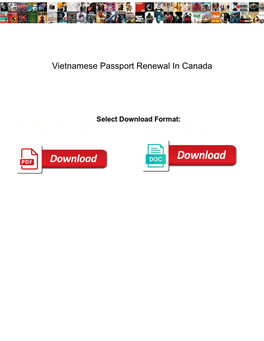 Vietnamese Passport Renewal in Canada