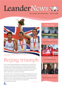 Beijing Triumph Leander Olympians Return