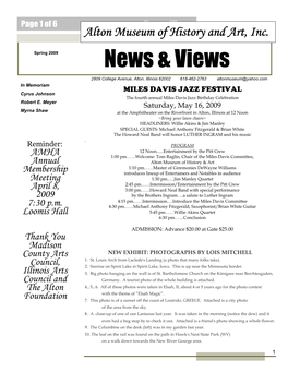 Spring 2009 Newsletter