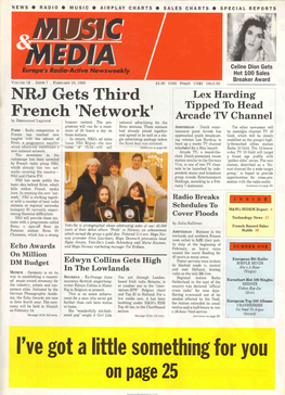 NRJ Gets Third French 'Network'