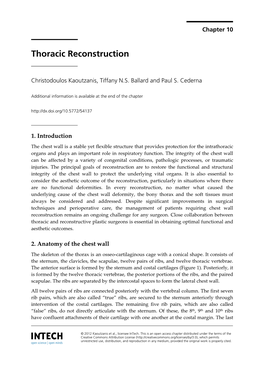Thoracic Reconstruction