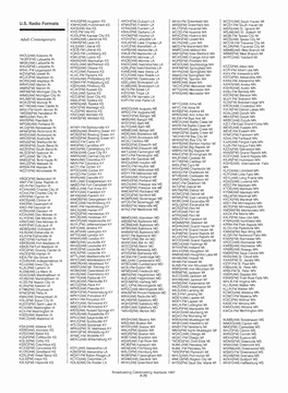 US Radio Formats