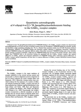 Quantitative Autoradiography of 4'-Ethynyl-4+[2,3- 3H