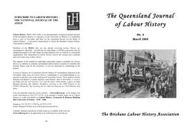 The Queensland Journal of Labour History