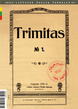 Trimitas“, 2020 Leidinio Indeksas 5291