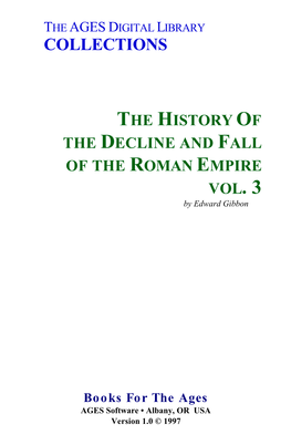 Decline & Fall of Roman Empire, V. 3
