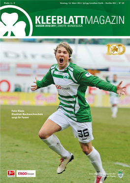 Kleeblattmagazin Saison 2010/2011 | Zweite Bundesliga