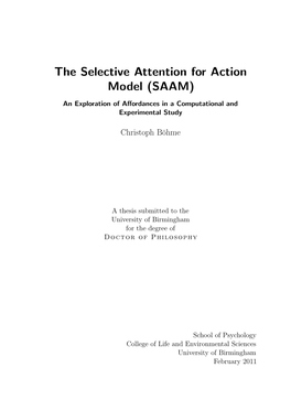 Selective Attention for Action Model (SAAM)