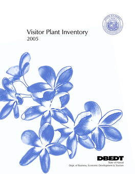 2005 Visitor Plant Inventory