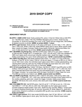 2019 Shop Copy