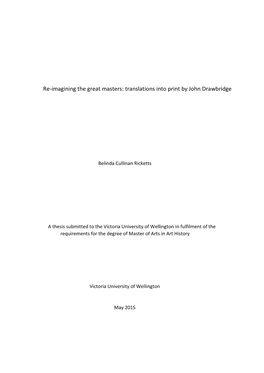 Translations Into Print by John Drawbridge