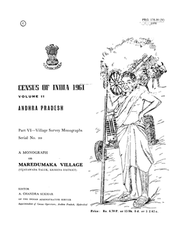 Village Survey Monographs, Maredumaka, Part VI, Series No 20, Vol-II