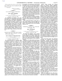 CONGRESSIONAL RECORD— Extensions of Remarks E2277 HON