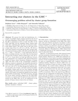 Interacting Star Clusters in the LMC-Overmerging Problem Solved by Cluster Group Formation