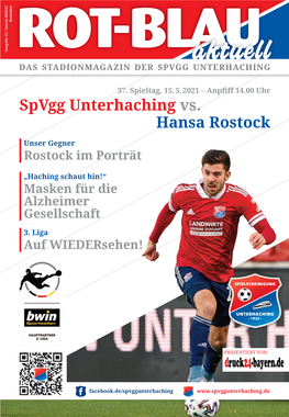 Spvgg Unterhaching Stadionmagazin 2020/2021 Nr. 15