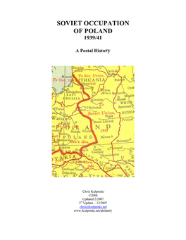 Soviet Occupation of Poland 1939/41