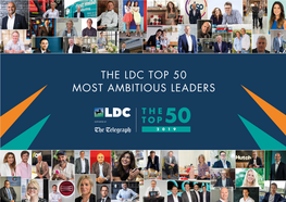 THE LDC TOP 50 MOST AMBITIOUS LEADERS Andy Grove Head of New Business, LDC