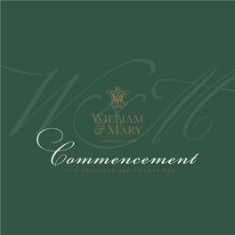 William & Mary 2021 Commencement Program