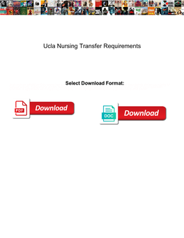 Ucla Nursing Transfer Requirements