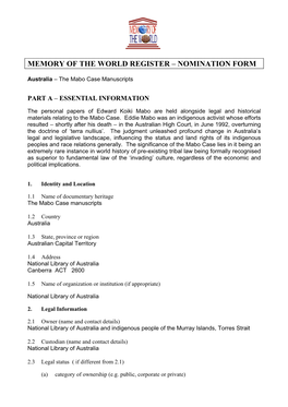 Nomination Form