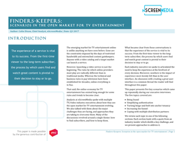 Finders-Keepers: Scenarios in the Open Market for TV Entertainment | Page 1 by the Generous Contribution Of