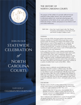 History of North Carolina Courts