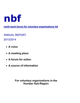 NBF Annual Report 2013-2014