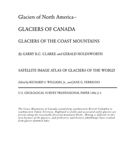 Glaciers of North America— GLACIERS of CANADA