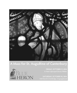 A Mass for St. Augustine of Canterbury