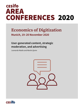 Economics of Digitization Munich, 19–20 November 2020