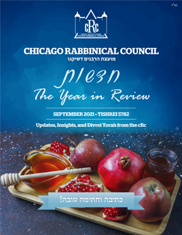 The Year in Review SEPTEMBER 2021 • TISHREI 5782