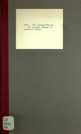 George Francis the Ancient Coinage of Southern Arabia