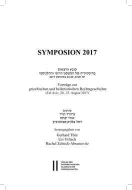Symposion 2017