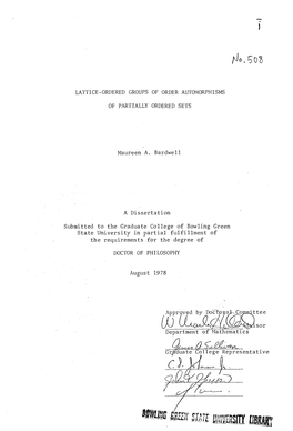 Jo.اO? LATTICE-ORDERED GROUPS of ORDER AUTOMORPHISMS OF