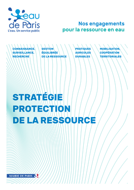 STRATÉGIE PROTECTION DE LA RESSOURCE Sommaire