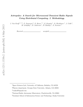 Astropulse: a Search for Microsecond Transient Radio Signals Using