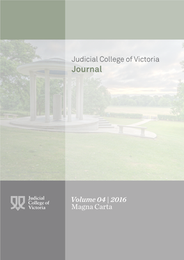 Judicial College of Victoria Journal