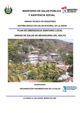 Plan De Emergencia Sanitario Local Unidad De Salud De Meanguera Del