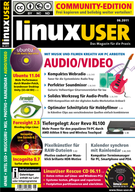 AUDIO/VIDEO AUDIO/VI Ubuntu 11.04  Kompaktes Webradio S