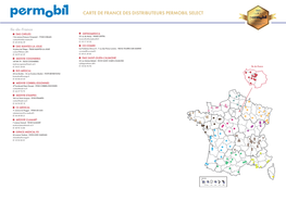 Carte De France Des Distributeurs Permobil Select