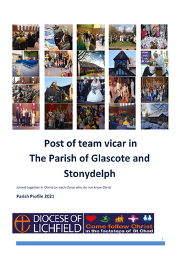 Post of Team Vicar in the Parish of Glascote and Stonydelph