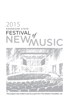 2015 Kennesaw State Festival of New Music