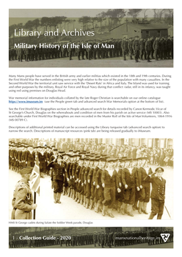 Military History of the Isle of Man